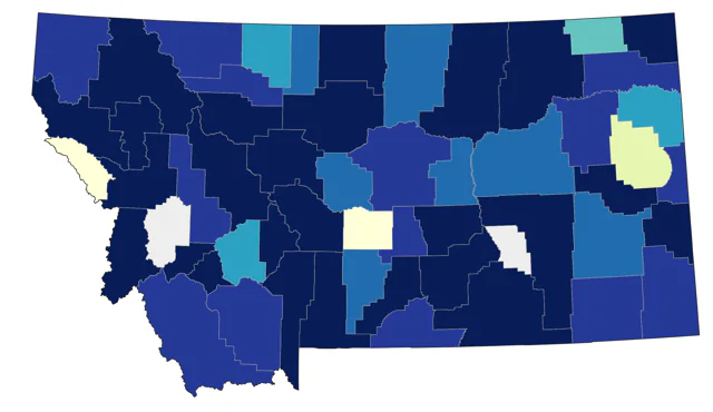 Least Sandpiper county map
