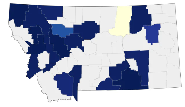 Long-tailed Duck county map