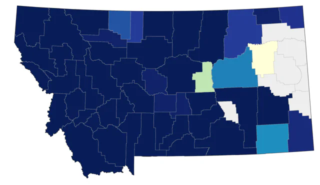 MacGillivray's Warbler county map