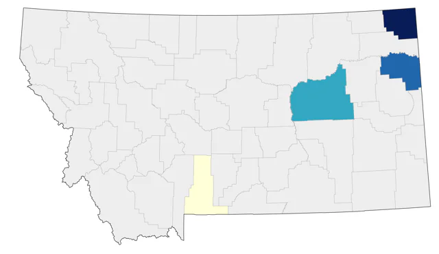 Mississippi Kite county map