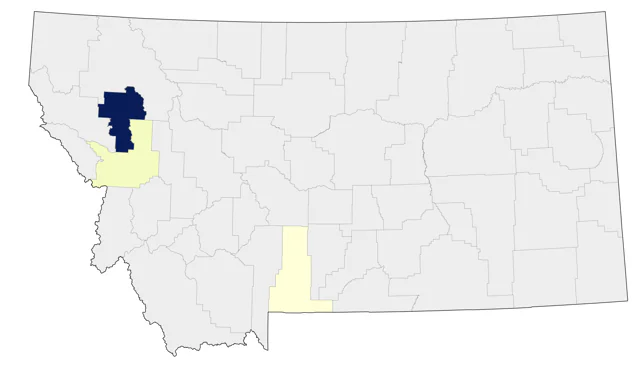 Mute Swan county map