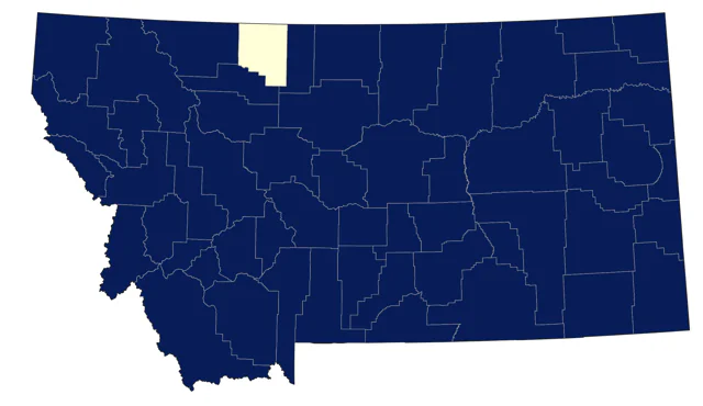 Northern Yellow Warbler county map