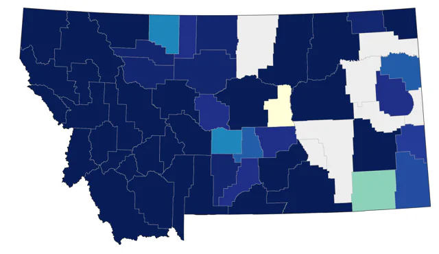 Olive-sided Flycatcher county map