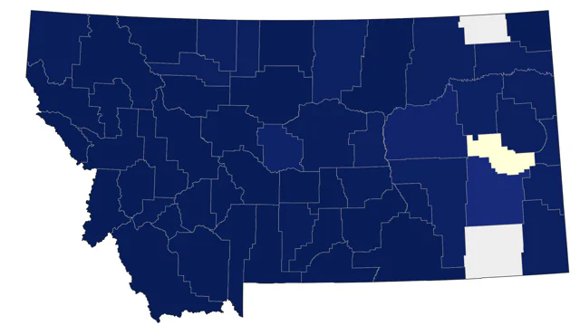 Peregrine Falcon county map