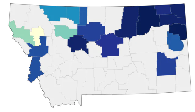 Philadelphia Vireo county map
