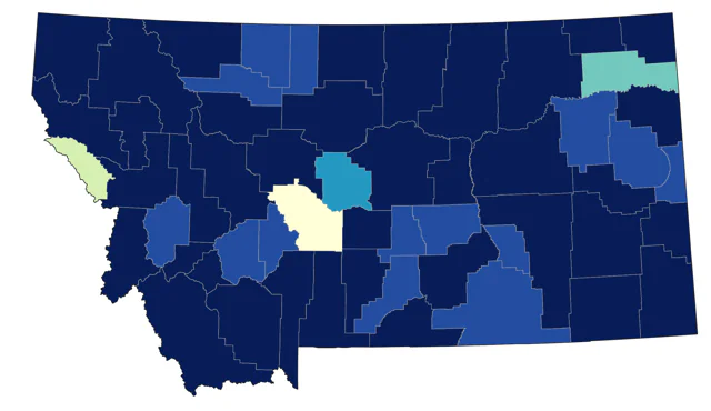 Pied-billed Grebe county map