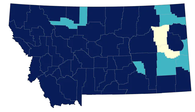 Pine Siskin county map
