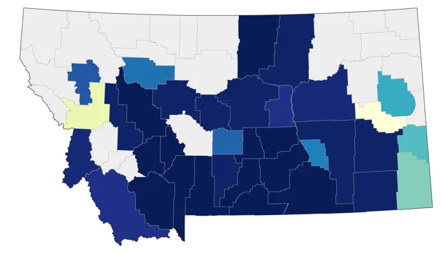 Pinyon Jay county map