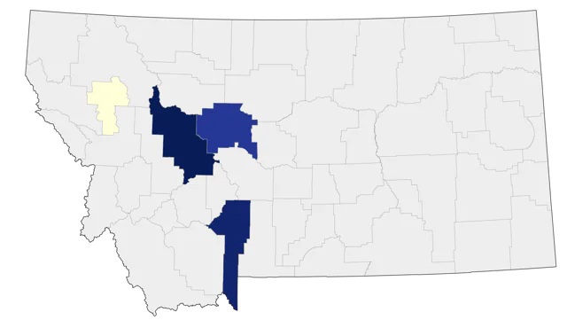 Pomarine Jaeger county map