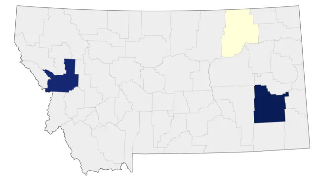 Prothonotary Warbler county map