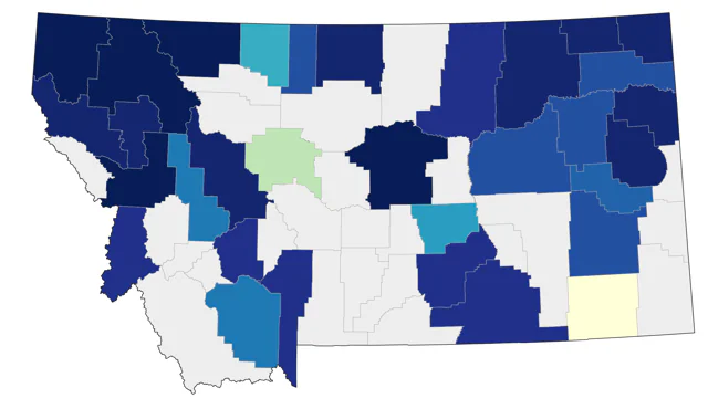 Purple Finch county map