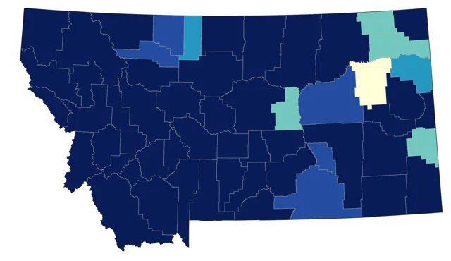 Red-breasted Nuthatch county map