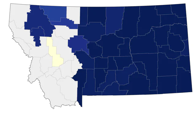 Red-headed Woodpecker county map
