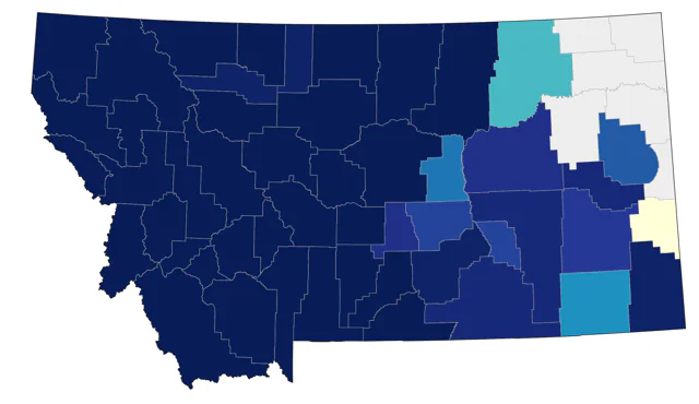 Red-naped Sapsucker county map
