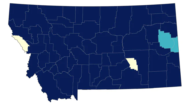 Ring-billed Gull county map