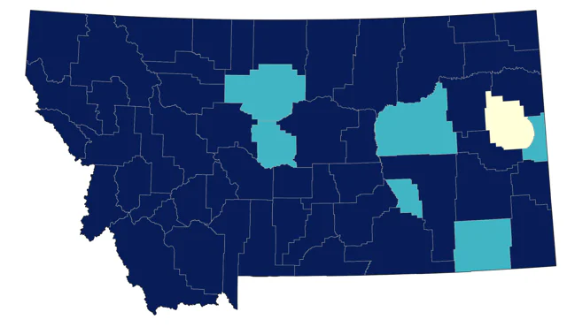 Ring-necked Duck county map