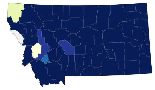 Ring-necked Pheasant county map