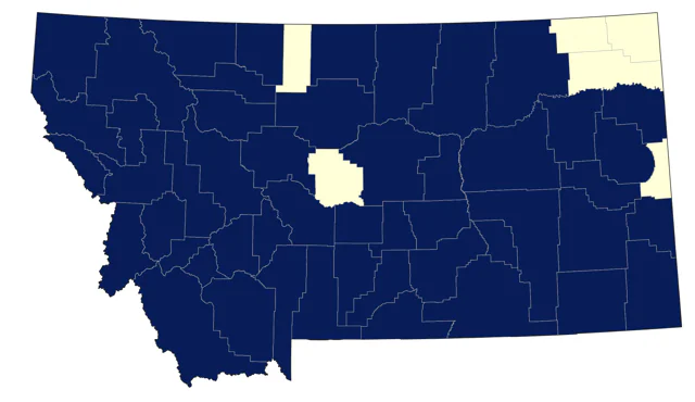 Rock Wren county map