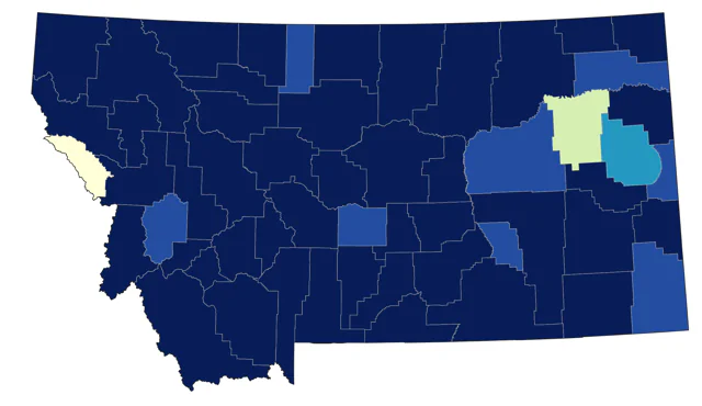 Ruddy Duck county map