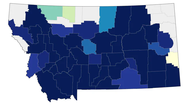 Sage Thrasher county map