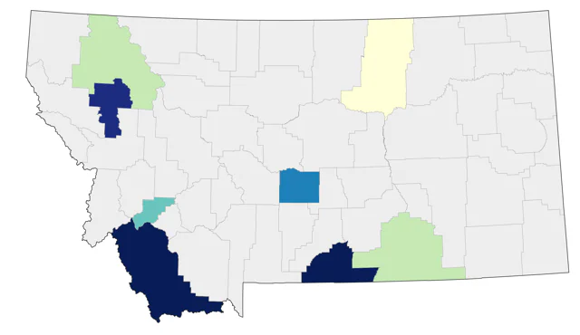 Sagebrush Sparrow county map