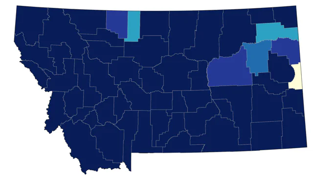 Sandhill Crane county map