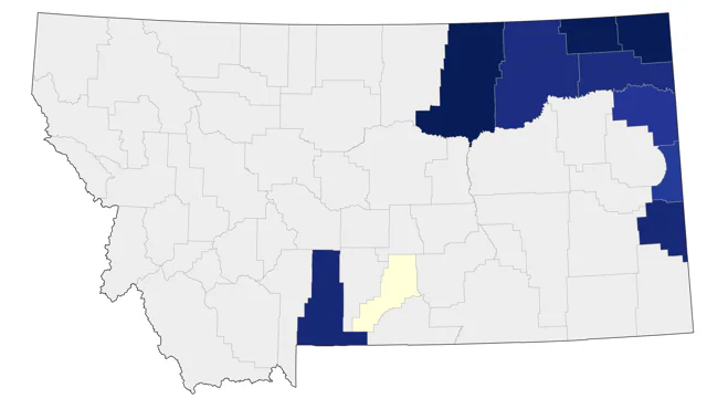 Sedge Wren county map