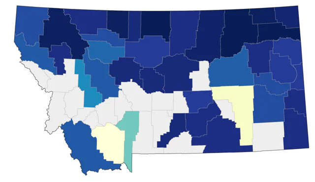 Snowy Owl county map