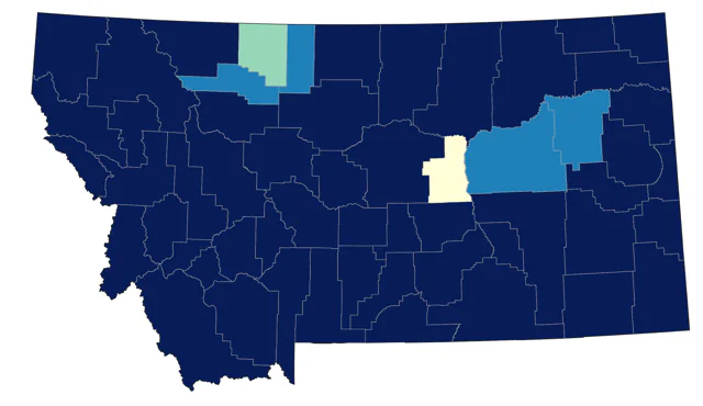 Song Sparrow county map