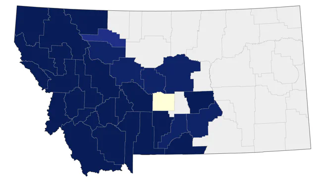 Steller's Jay county map