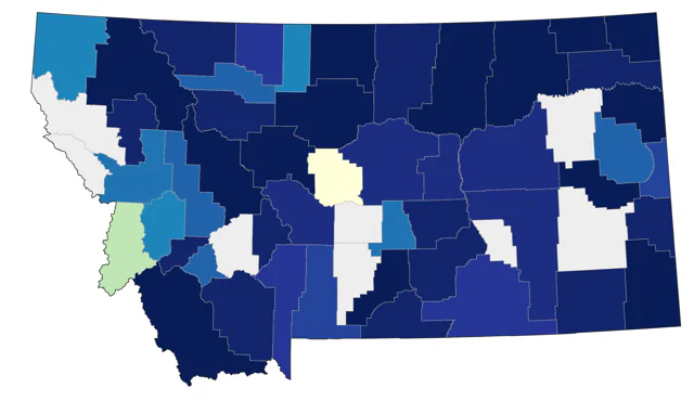 Stilt Sandpiper county map