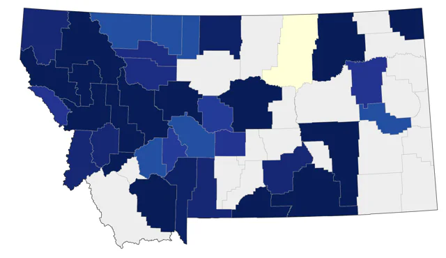 Surf Scoter county map