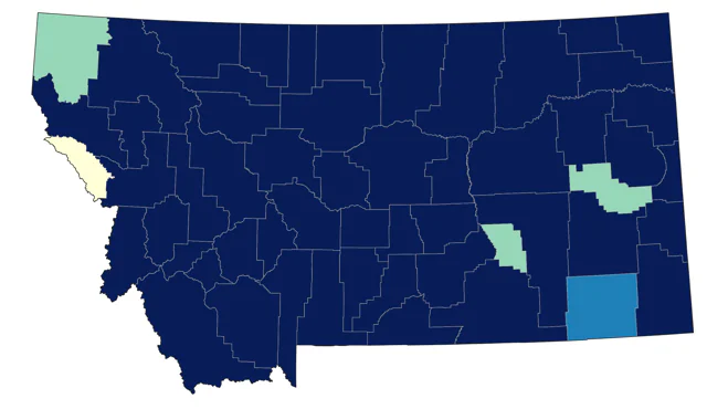 Swainson's Hawk county map