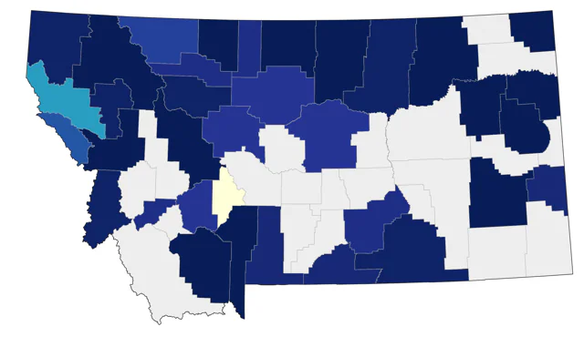 Swamp Sparrow county map