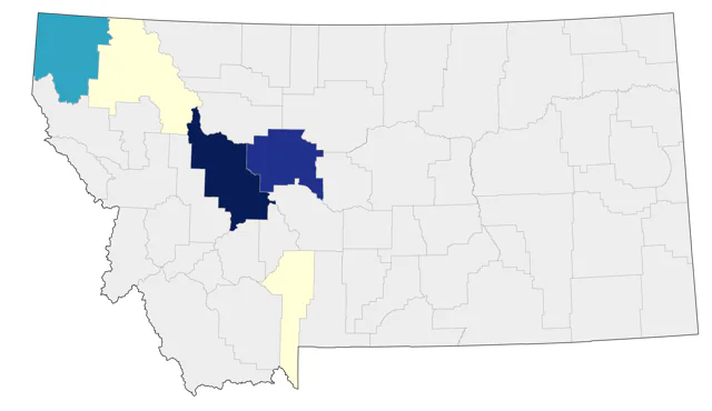 Swan Goose county map