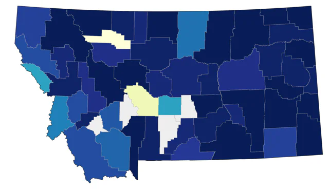 Tennessee Warbler county map