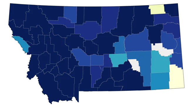 Tundra Swan county map