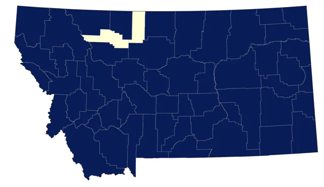 Turkey Vulture county map