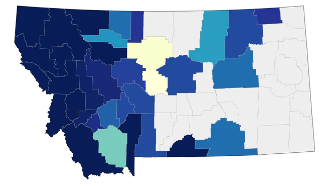Varied Thrush county map