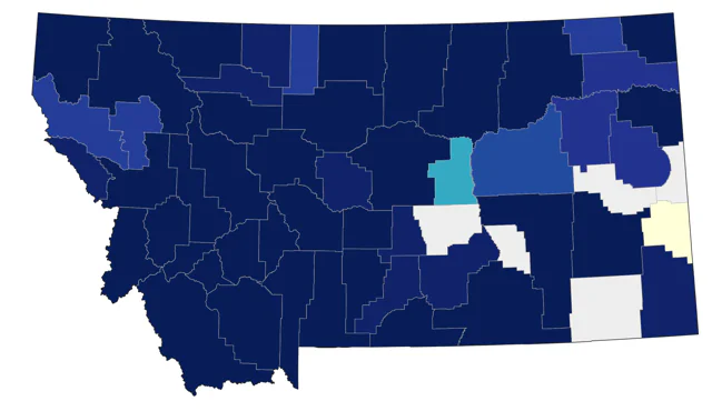 Veery county map