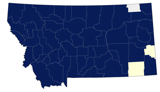 Violet-green Swallow county map