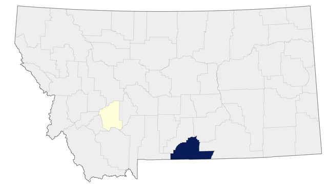 Virginia's Warbler county map