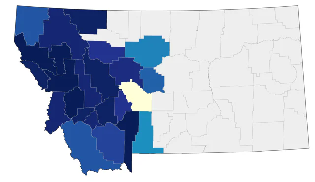 Western Screech-Owl county map