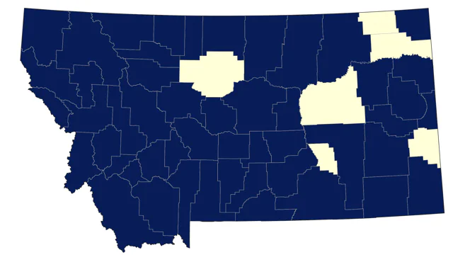 White-crowned Sparrow county map