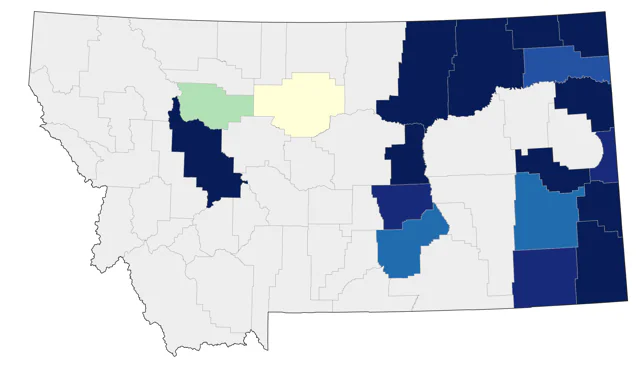 White-rumped Sandpiper county map