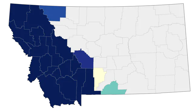 Williamson's Sapsucker county map
