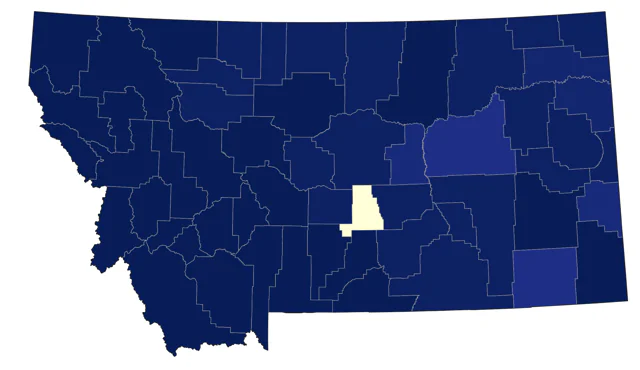 Wilson's Warbler county map