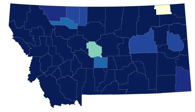 Wood Duck county map