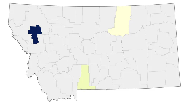 Yellow-crowned Night Heron county map