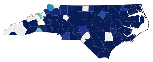 American Herring Gull county map